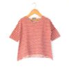 RED STRIPED OVER T-SHIRT