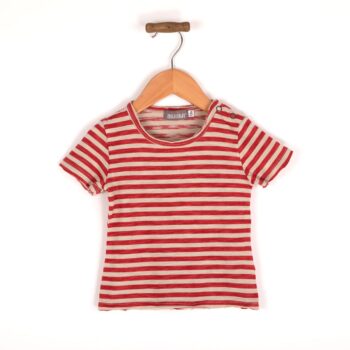 RED STRIPED T-SHIRT FOR BABY
