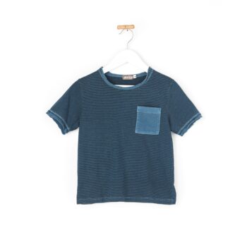 Camiseta rayas manga corta bolsillo