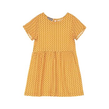Vestido estampado manga corta