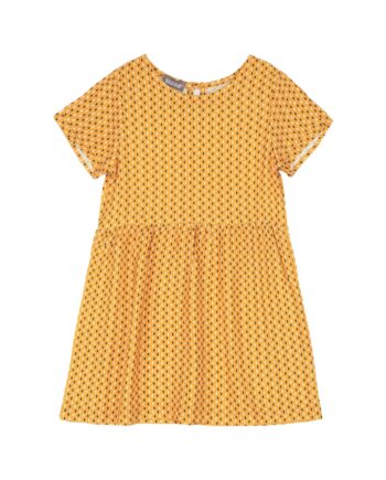 Vestido estampado manga corta